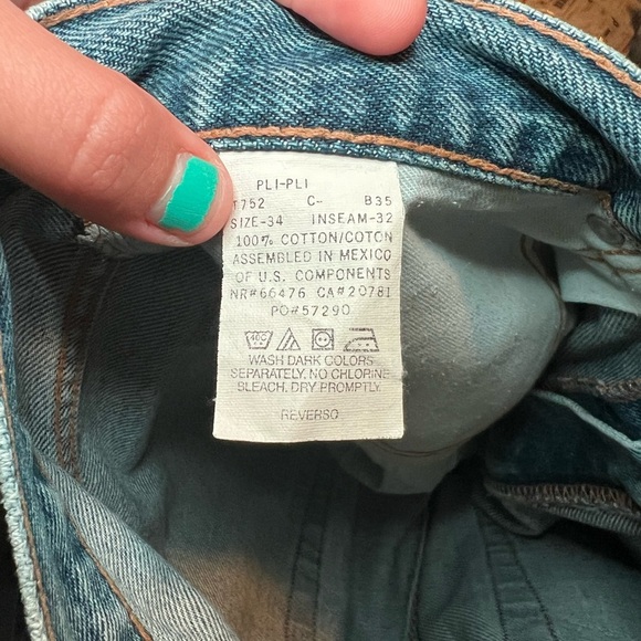 Vintage Tommy Hilfiger Men's Blue Jeans Size 34x32 - Picture 7 of 8